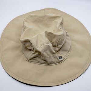 Columbia Tan Sun Hat with Mesh Sides DRY CLEANED